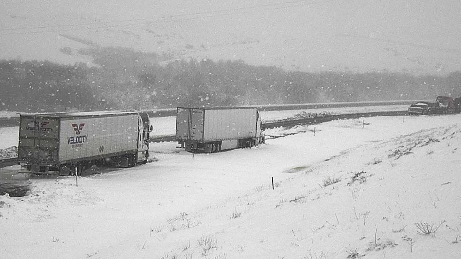 Southern Wyoming is shut down Monday by an intense blizzard that’s closed Interstate 80, took out power grids, and stranded motorists for hours. “I have less than a quarter of a tank of gas,” says one woman stuck near Rawlins for more than six hours.