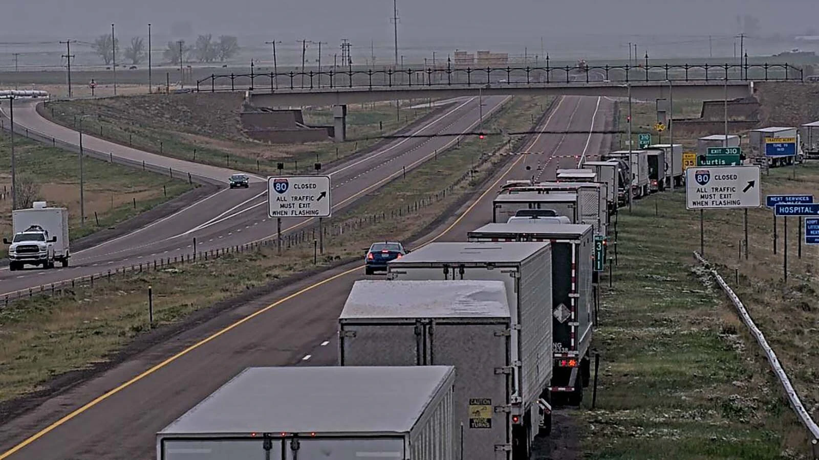 Southern Wyoming is shut down Monday by an intense blizzard that’s closed Interstate 80, took out power grids, and stranded motorists for hours. “I have less than a quarter of a tank of gas,” says one woman stuck near Rawlins for more than six hours.