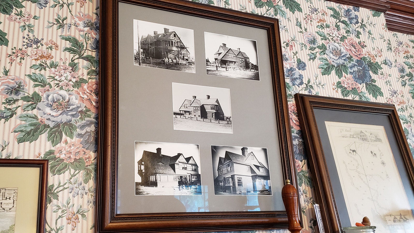Photos of the original construction of the Sturgis House stay with it when it sells.
