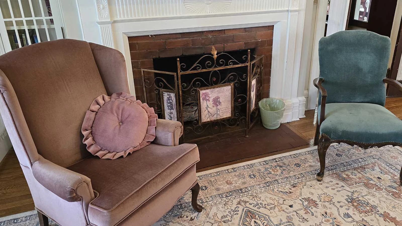 Inside the Sturgis Mansion, now a craft retreat called Hollowberry Manor.