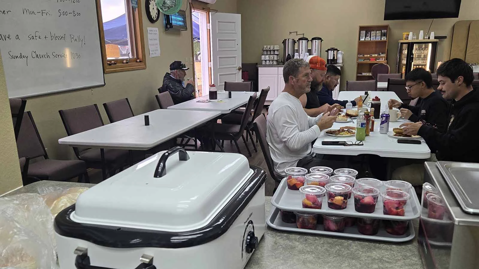 “The biker community knows our church,” said Pastor Robert Hinckley, adding that the breakfast ministry has become part of the congregation's identity.