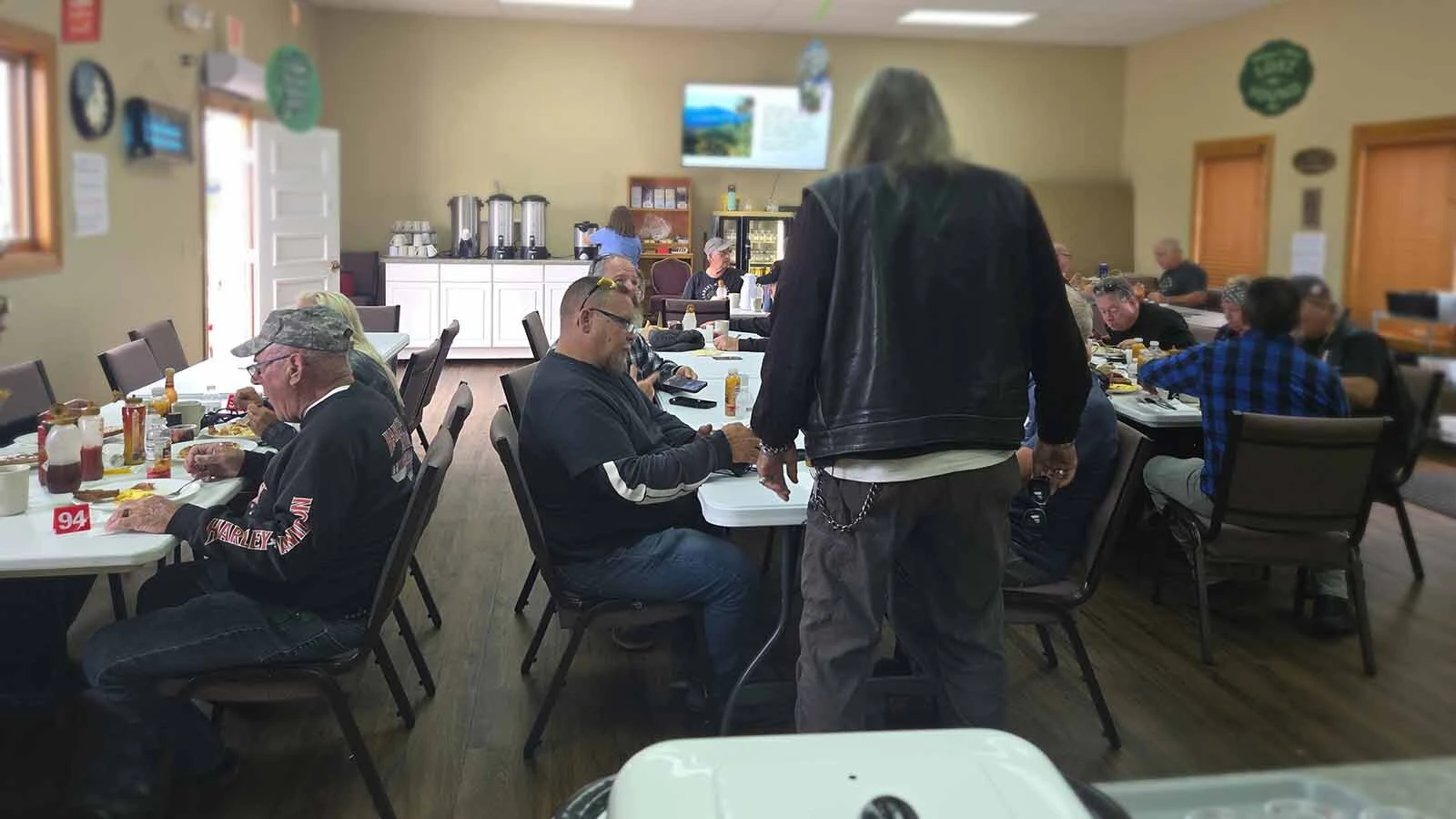 “The biker community knows our church,” said Pastor Robert Hinckley, adding that the breakfast ministry has become part of the congregation's identity.