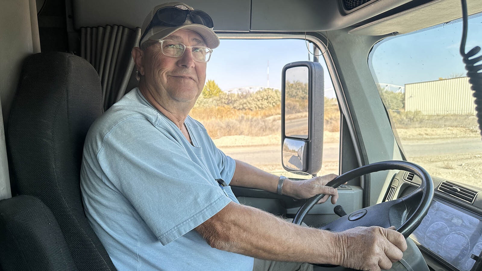 Jim Miller heads home for the day after a morning of delivering sugar beets to the Wyoming Sugar Co. in Worland, Wyoming. His family has been dealing in sugar for over 70 years.