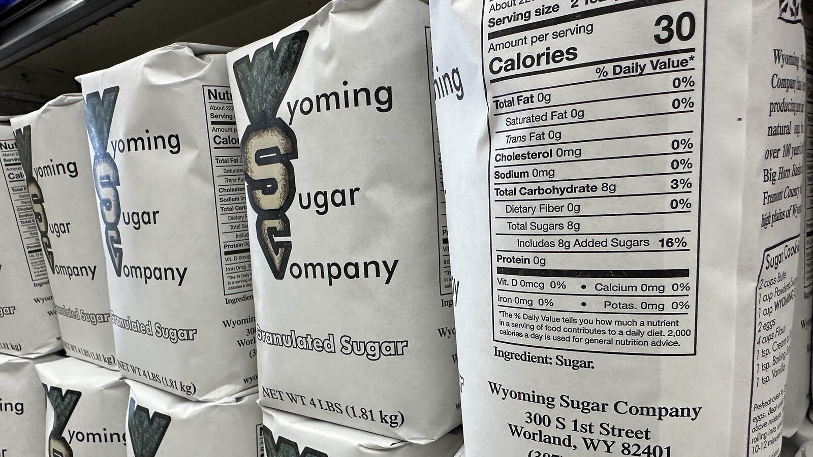 The nutritional facts about Wyoming’s sugar.