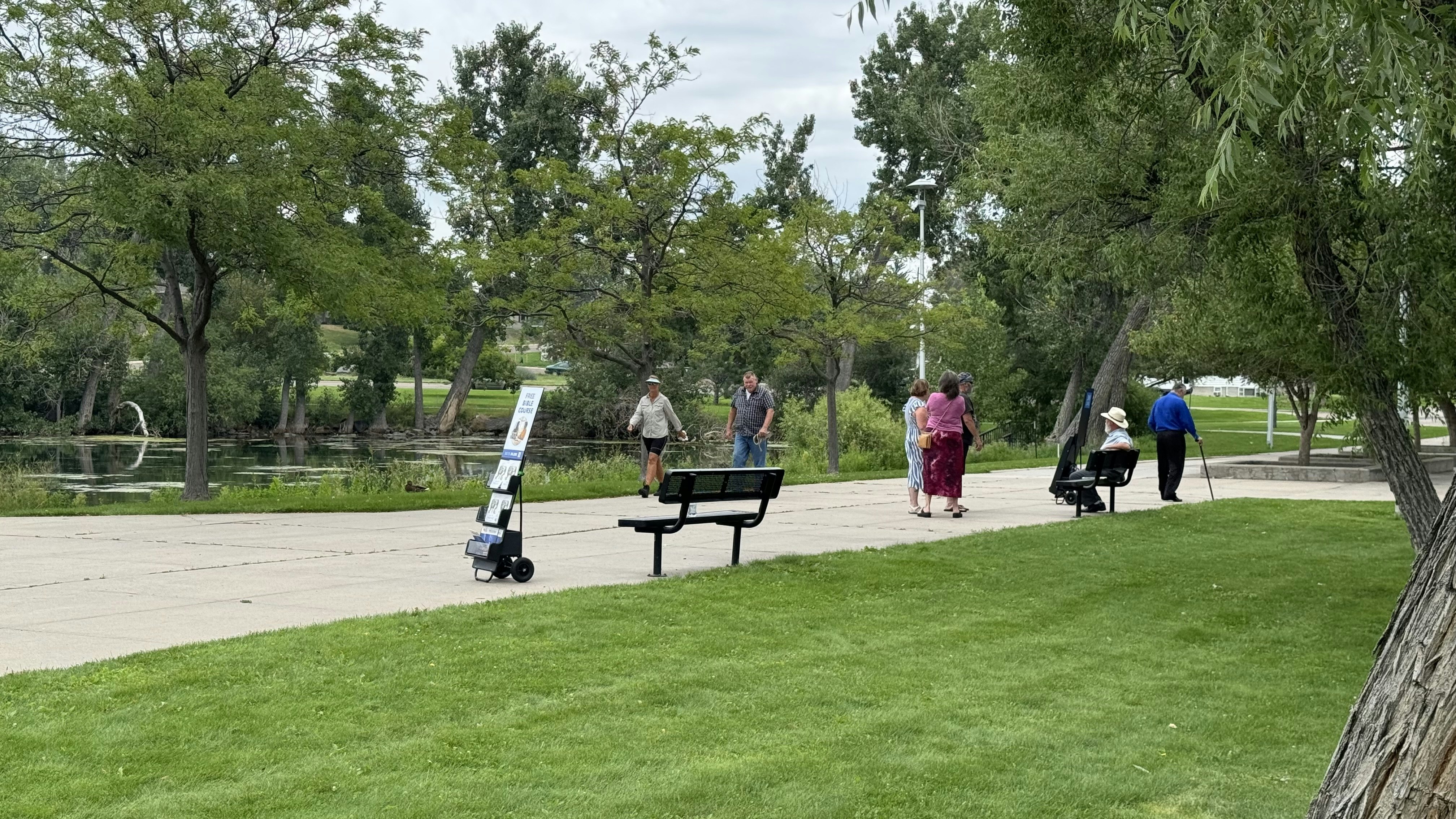 Although the fall is fast approaching, it still feels like summer across Wyoming. At Holiday Park in Cheyenne on Thursday, the walking path around the lake was busy.