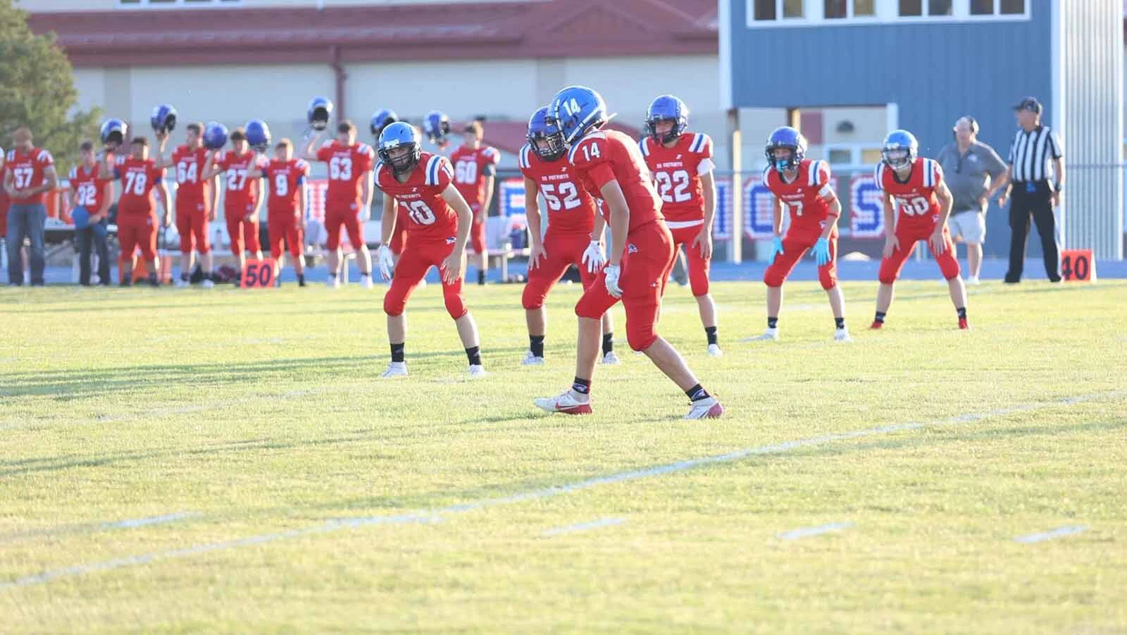 For 15 years, Sundance and Upton high schools played together as the Patriots, seen here sporting red-and-blue colors representing both schools.