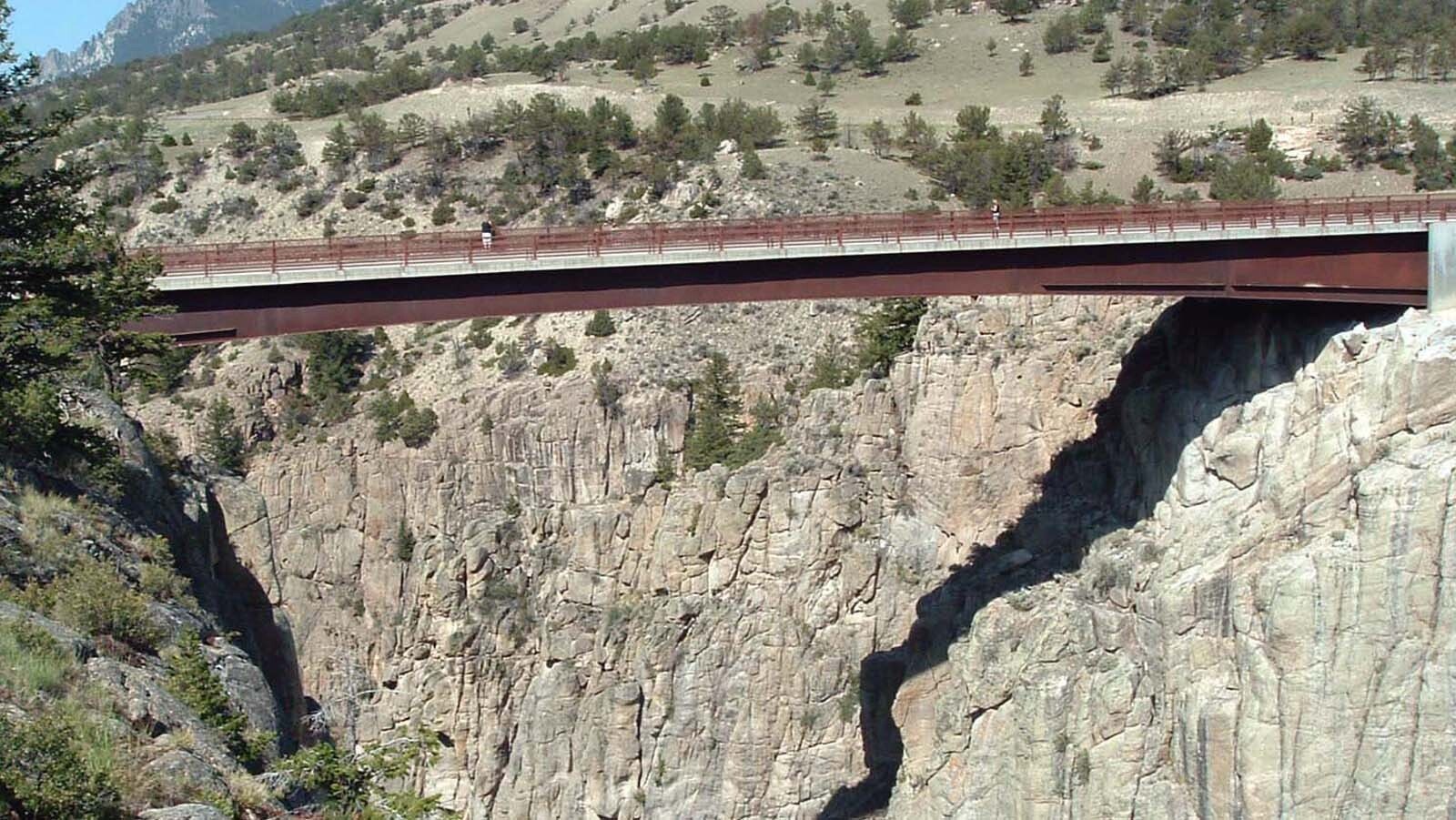 Sunlight Creek Bridge in Park County is the highest in the state. As bridges go, it's relatively new, built in 1985.