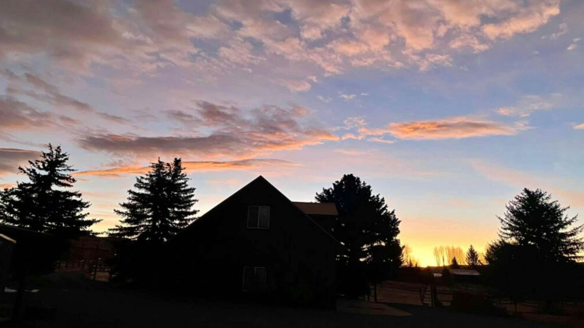 “Drinking coffee, watching the world wake up, beginning with the sky.”