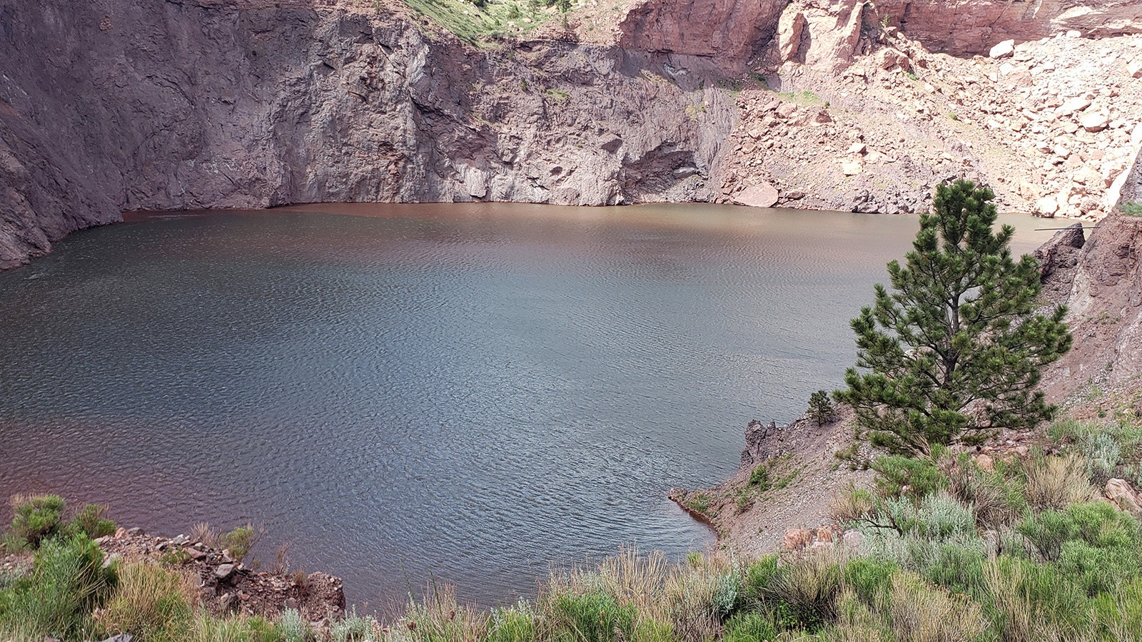 The Glory Hole Mine is now a lake.
