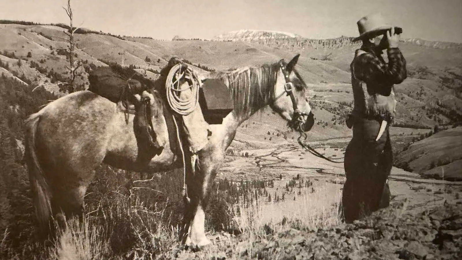 Carls Dunrud was running a dude ranch in the former Kirwin mining district when four young criminals made a run for it in 1932. He was asked to track them down and warned that they were now armed with a stolen gun. Their leader was known as Sunshine and was known the be dangerous. 