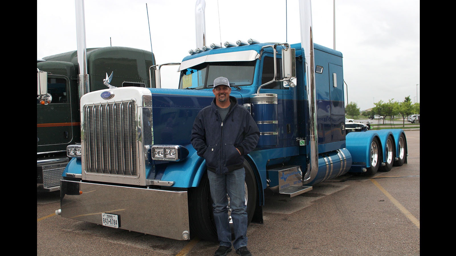 Randy Supak of College Station, Texas, with his 2007 Legacy Peterbilt. Only 1,000 were made.