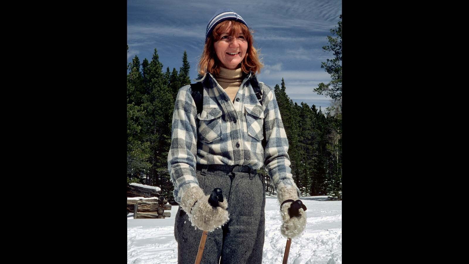 Susan Anderson cross-country skiing on Casper Mountain, one of her favorite things to do.