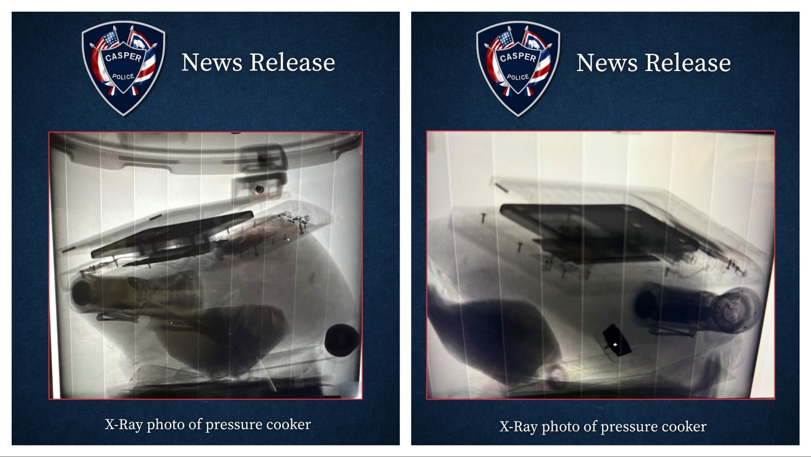 Casper Police Department’s photos of X-ray images of the container.