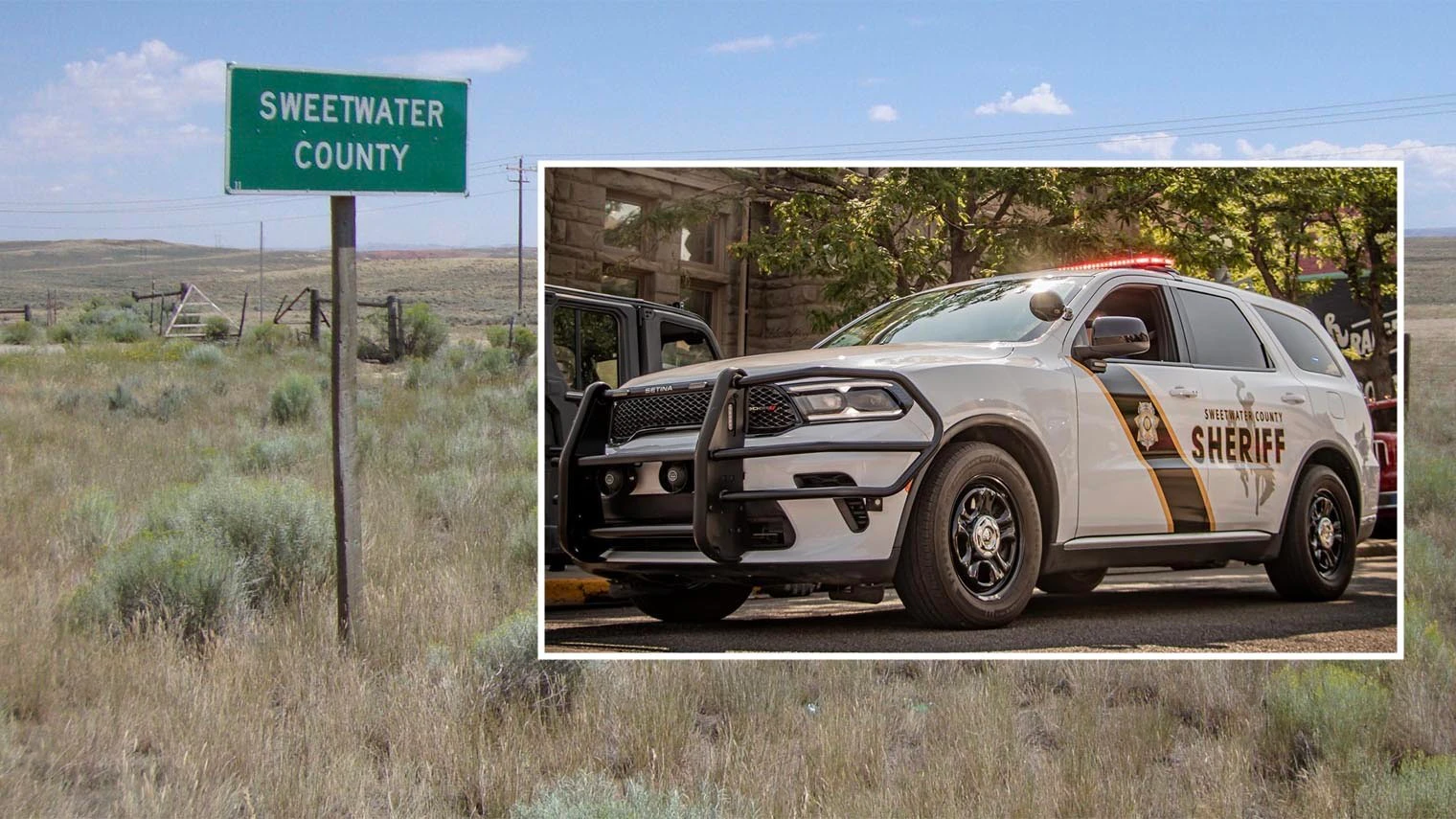 Sweetwater county and sheriffs car 5 5 25