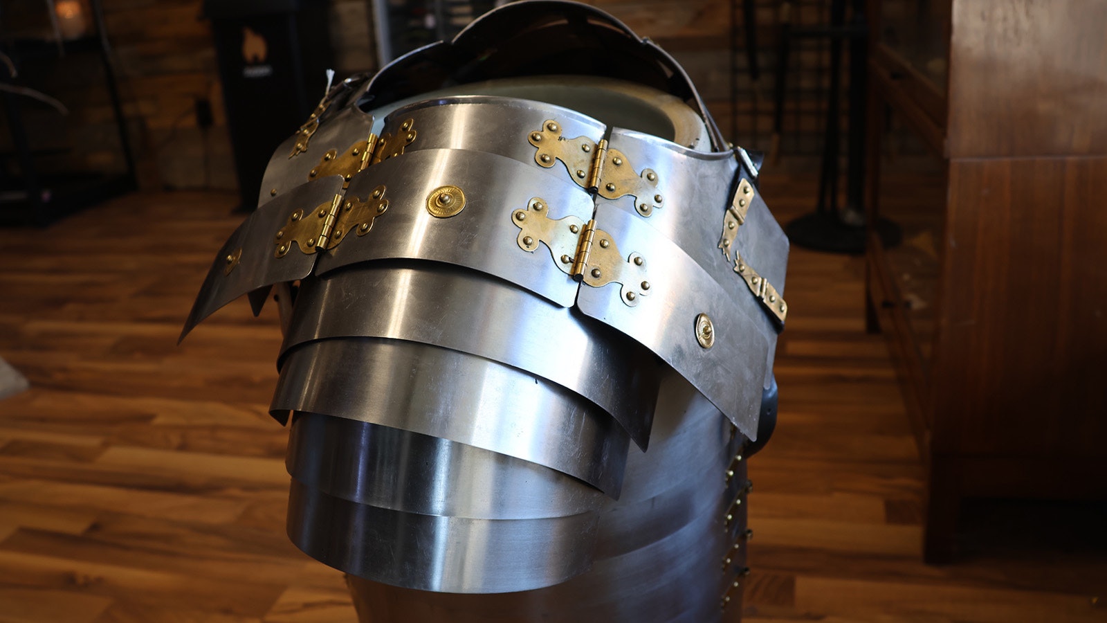 For the person who has always wanted to be a knight in armor, Sword-N-Stones offers both helmets and this armor.