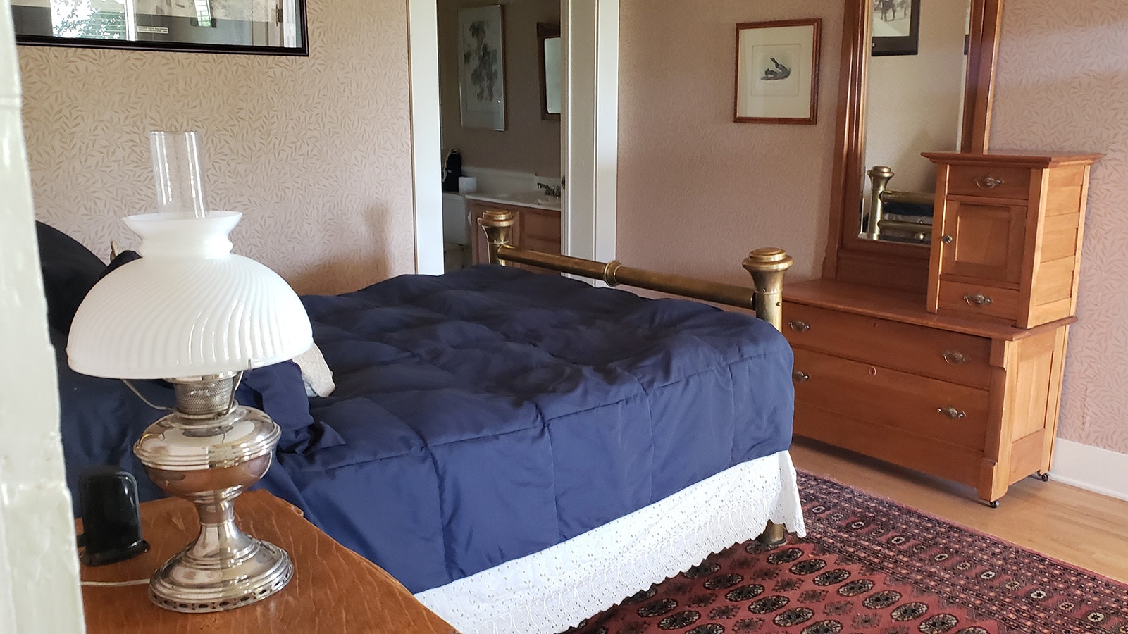One of the bedrooms in the Ranch House.