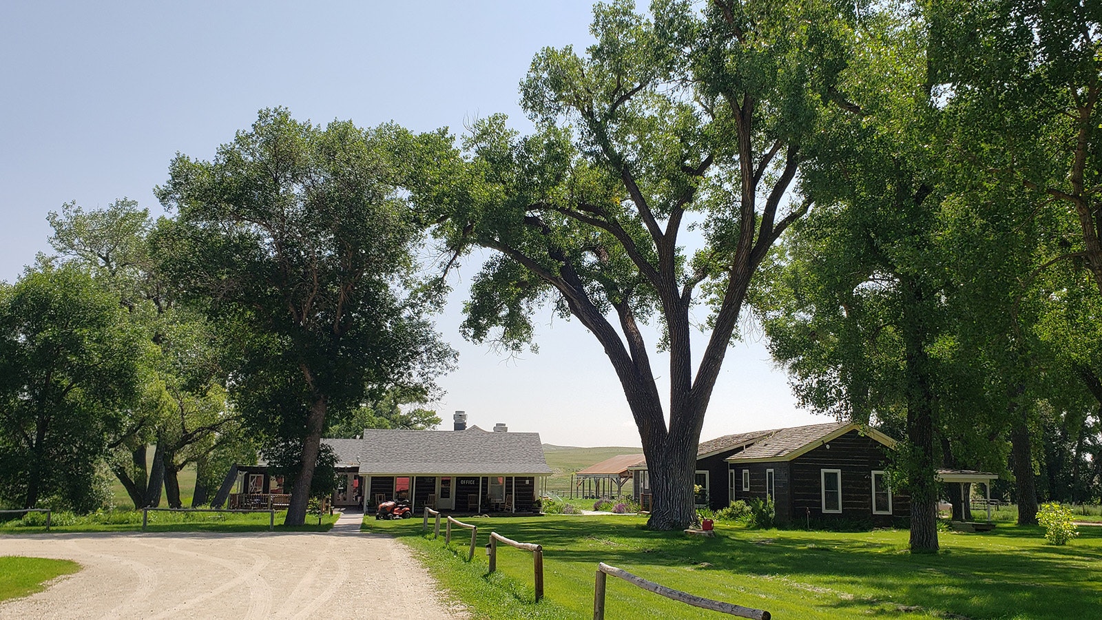 The TA Ranch House and Cookhouse.