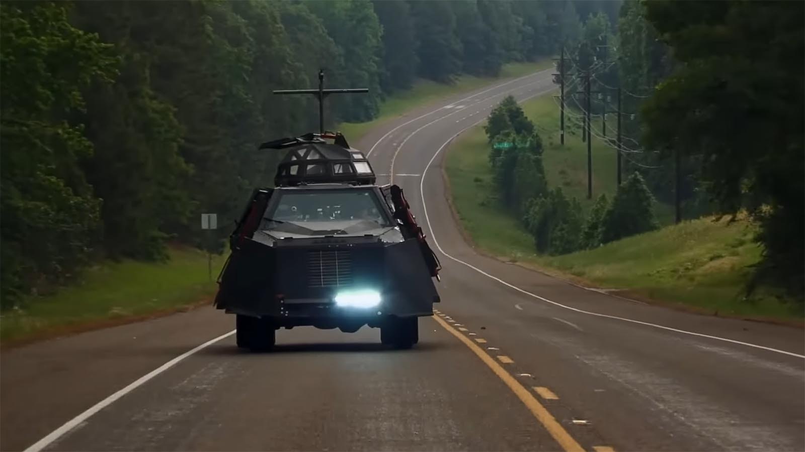 The TIV2 (Tornado Intercept Vehicle) was made famous by the Discovery television series "Storm Chasers." A Colorado man now owns the Mad Max-style weather chasing tank and uses it to pursue tornadoes across Wyoming and the High Plains.