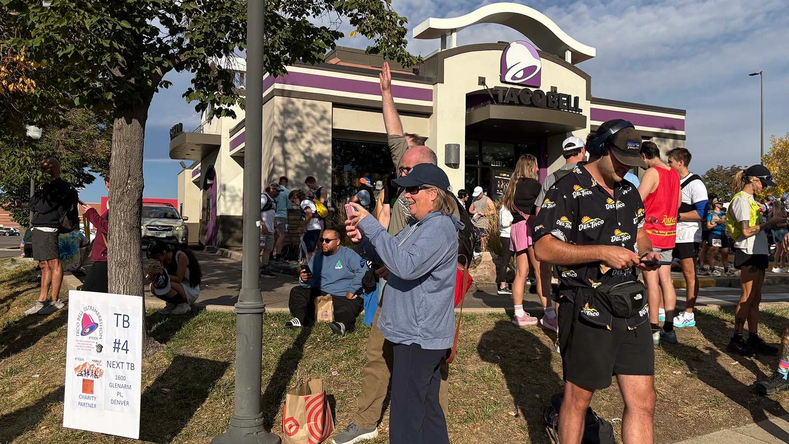 Taco Bell No. 4 - the last stop at which runners could eat their required Chalupa Supreme at The Loco Strikes Back Taco Bell 50K ultramarathon in Denver on Saturday, Oct. 3, 2026.