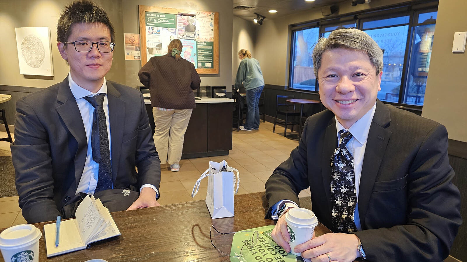 Tony Nien Tzu Hu, left, and Director General Daniel Chen, both with the Taipei Economic and Cultural Office in Seattle, were in Wyoming recently as part of their mission to strengthen ties between the Cowboy State and Taiwan.