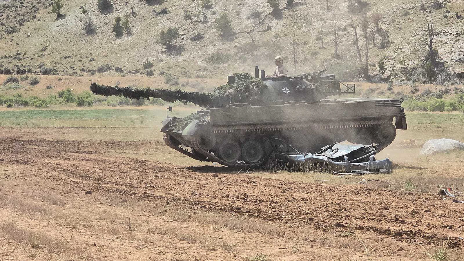 The Leopard gives the cars one more pass.