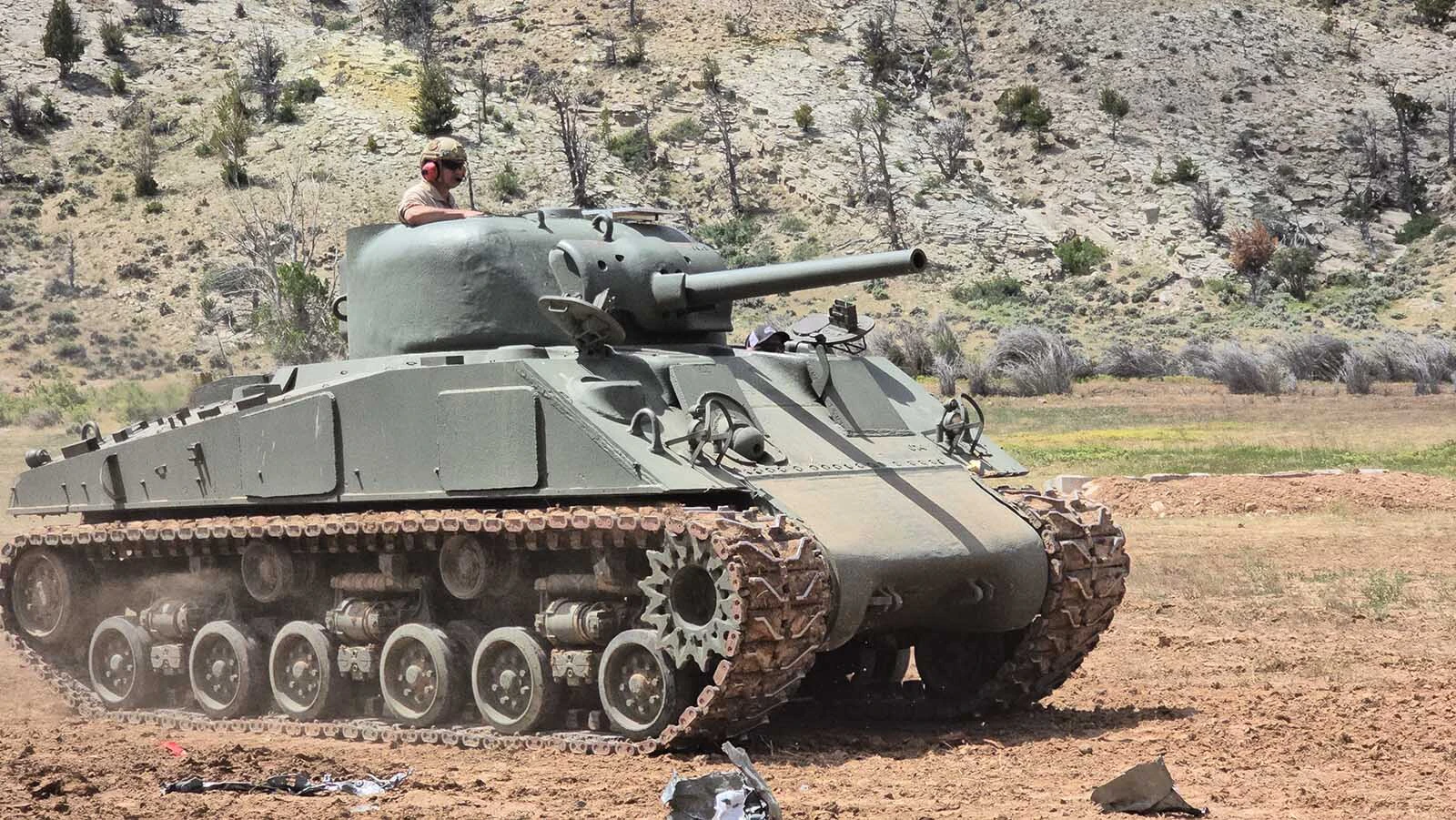 This Sherman M4 tank is 80 years old, but it's still got it.