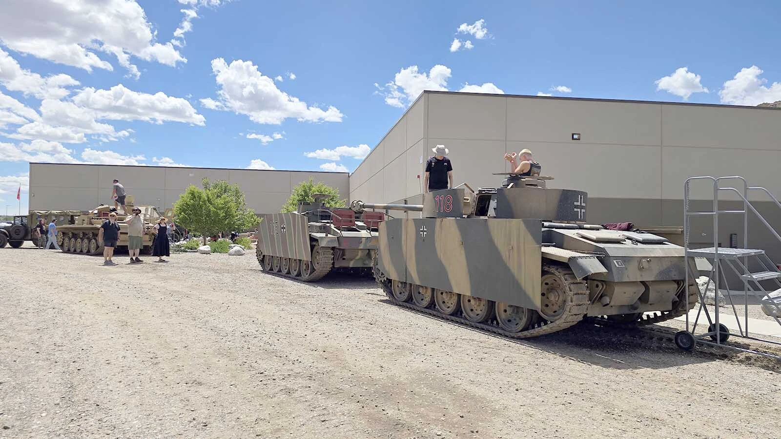 Tank rides were available at a daylong event celebrating 250 years of American history.