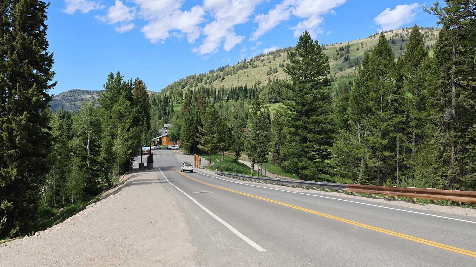 Targhee Ski Resort brings traffic through Alta during the winters from skiers and mountain bikers during the summer.