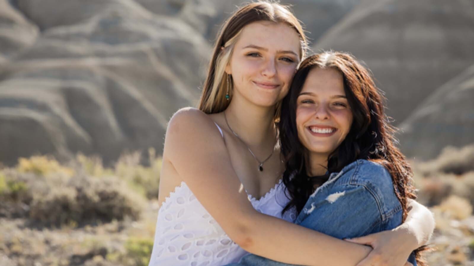 Macey Dawn Bradshaw of Lyman, Wyoming, was shot and killed by her ex-boyfriend in a murder suicide less than three weeks ago despite family warnings. Bradshaw’s family now shares their story to try and stop similar horrific outcomes. She's pictured at right with older sister, Taylor.
