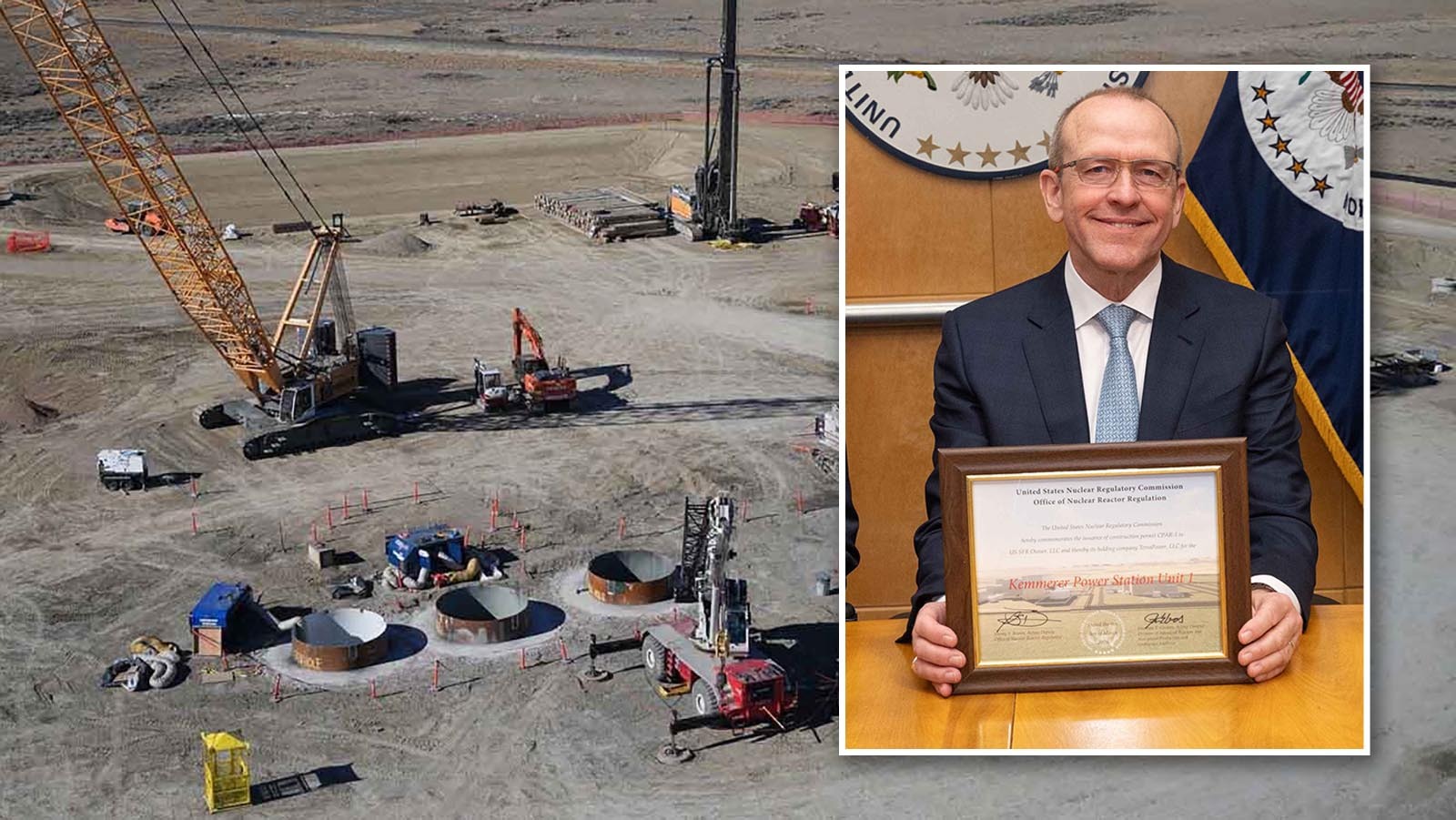 TerraPower officially received a construction permit Monday for its first-of-a-kind Natrium reactor in Kemmerer. “This demonstrates advanced nuclear technology is moving from concept to commercialization," the CEO said of the Bill Gates-backed project.