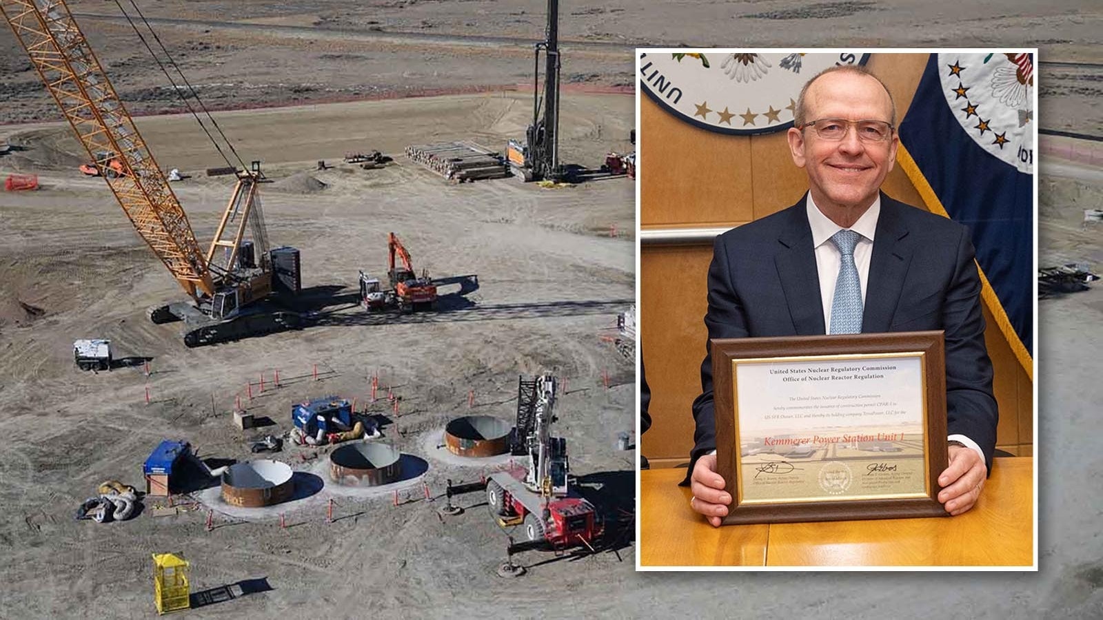 TerraPower officially received a construction permit Monday for its first-of-a-kind Natrium reactor in Kemmerer. “This demonstrates advanced nuclear technology is moving from concept to commercialization," the CEO said of the Bill Gates-backed project.