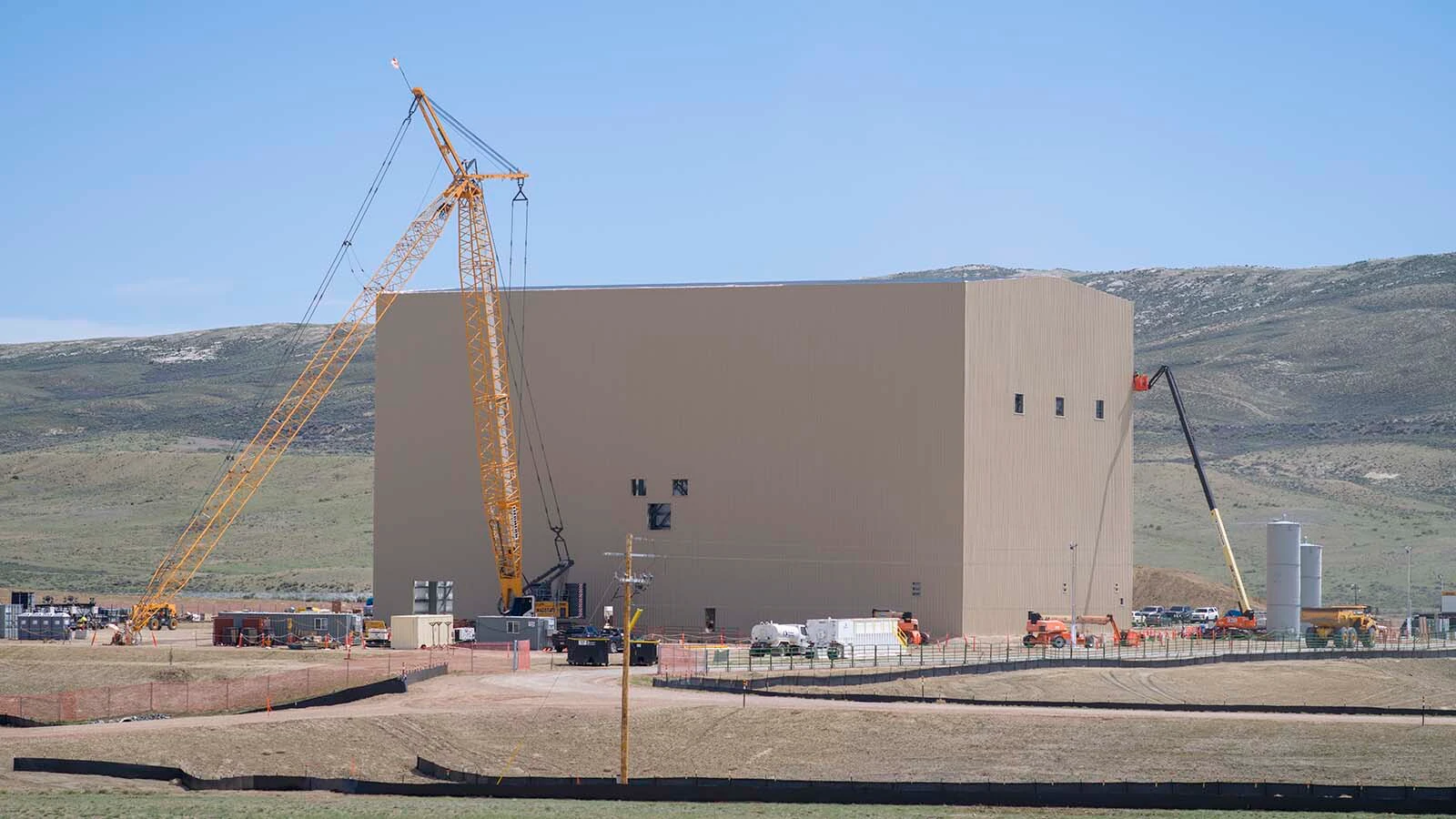 Construction on the nuclear reactor for the TerraPower Natrium nuclear plant near Kemmerer, Wyoming, is underway. An advanced nuclear test facility also is taking shape at the site.
