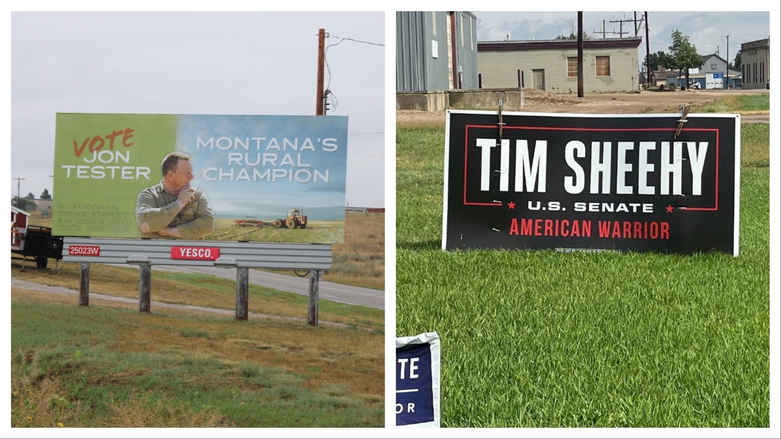 Campaing sings, billboards and television ads are all over Montana as Sen. Jon Tester and challenger Tim Sheehy spend big.