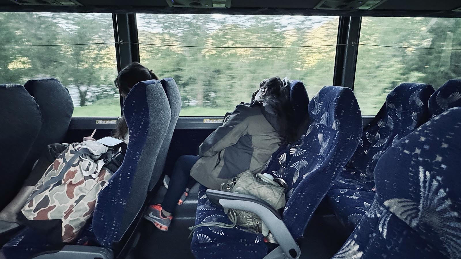 The handful of passengers on the Start bus that traveled nearly 100-miles from Driggs, Idaho, to their jobs in Jackson, Wyoming, napped on Thursday after rushing to make the 5:50 a.m. departure.