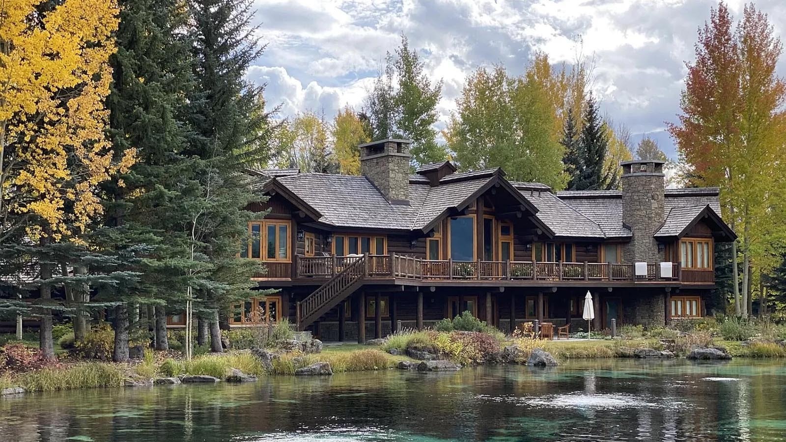 This 8,900-square-foot home in Teton County, Wyoming, is listed for $34,900,000 on Zillow. It has six bedrooms and eight baths.