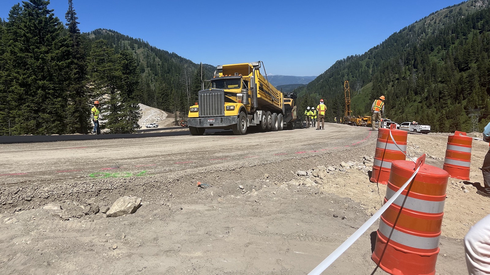 Teton Pass Update Evans Construction is already paving the new detour 6 25 24