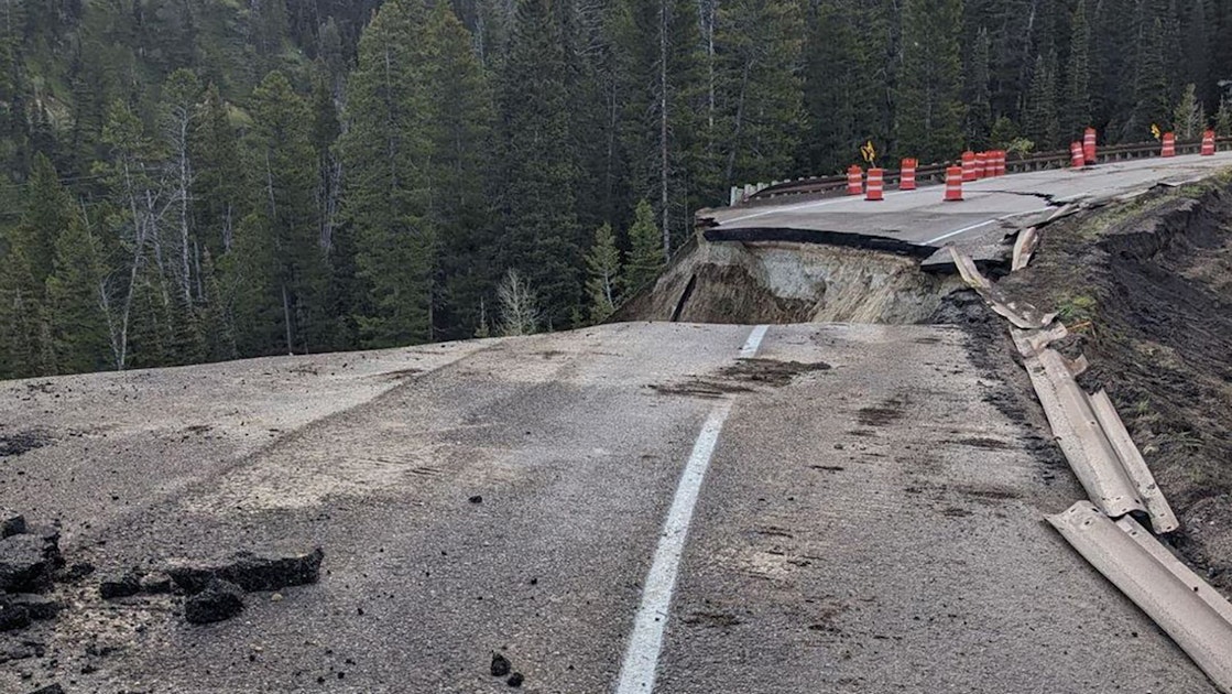 'Catastrophic Failure' On Teton Pass; Road Closed After Highway Falls Off Mountain