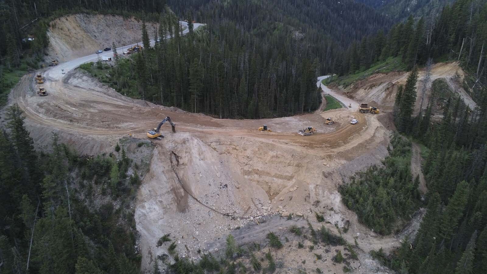 Crews have been working around the clock to repair what WYDOT has called a "catastrophic" failure of Highway 22 over Teton Pass.