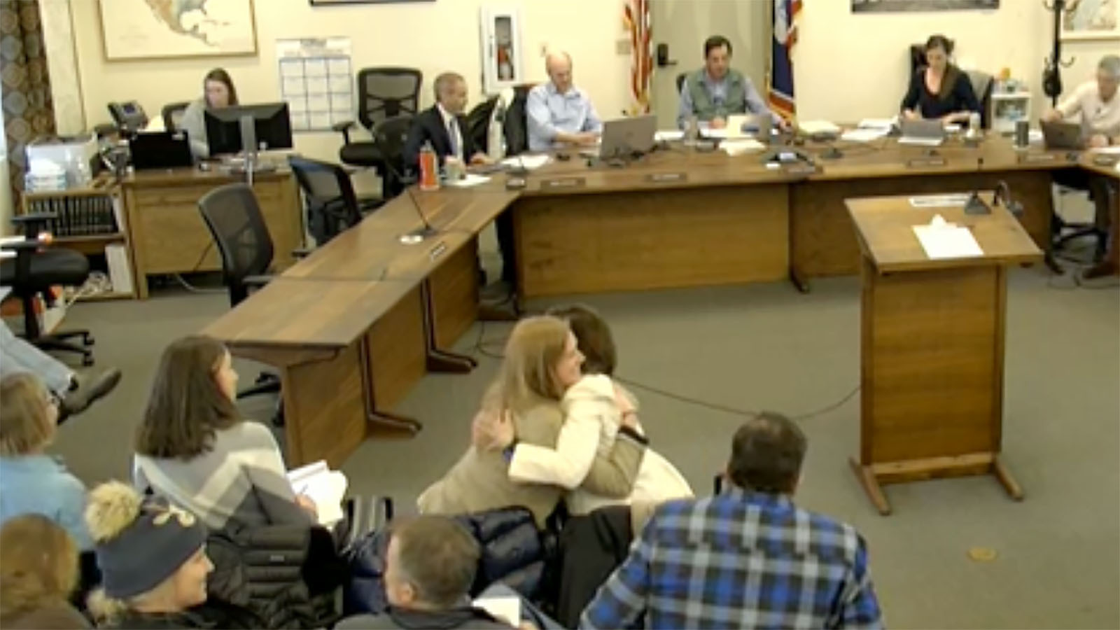 Northern South Park landowner Nikki Gill and her attorney Amberley Baker celebrated the approval of new housing regulations, a first step to needed development.