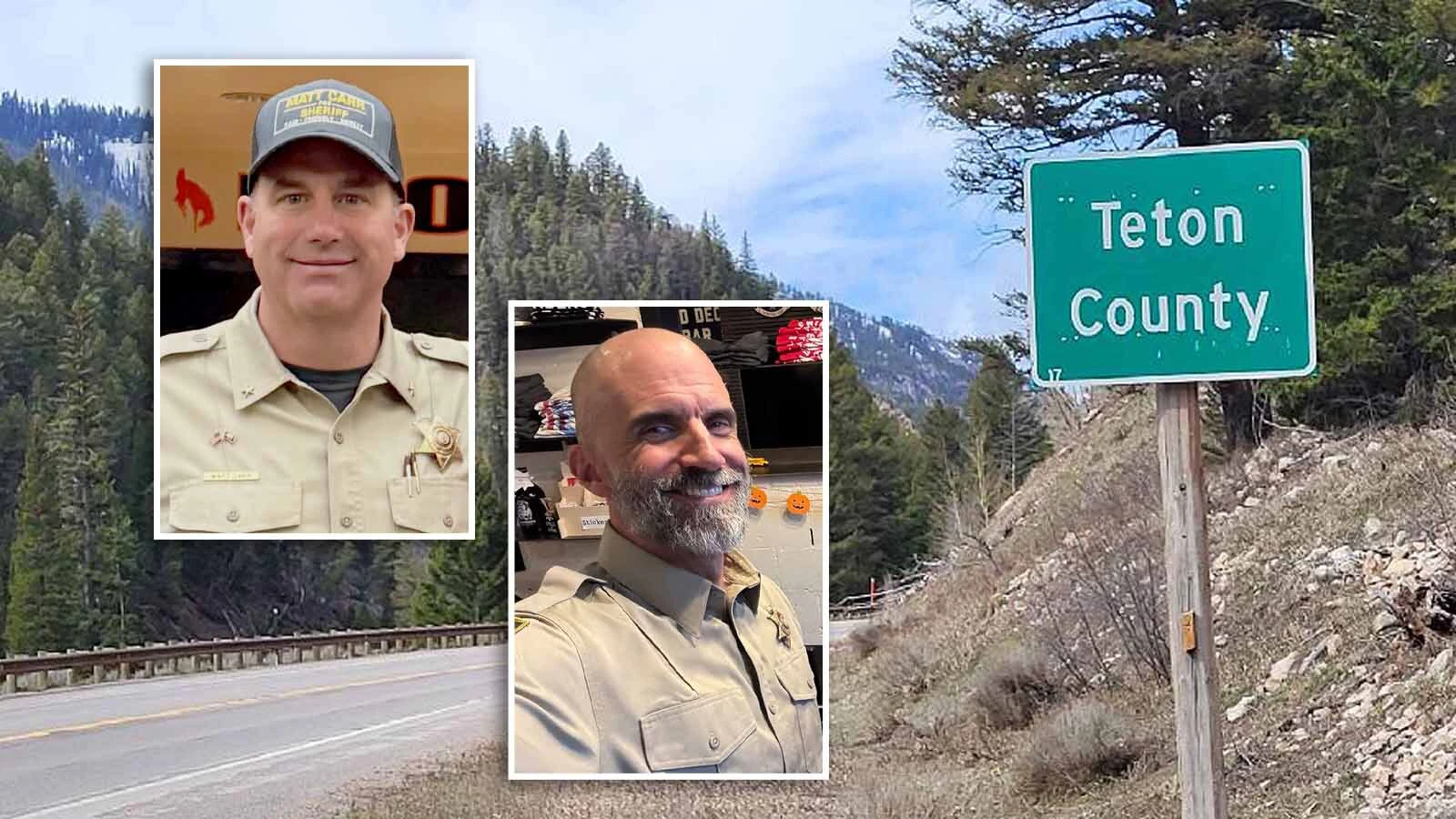 Democrat Teton County Sheriff Matt Carr, left, and Republican candidate for sheriff Eric Snow.