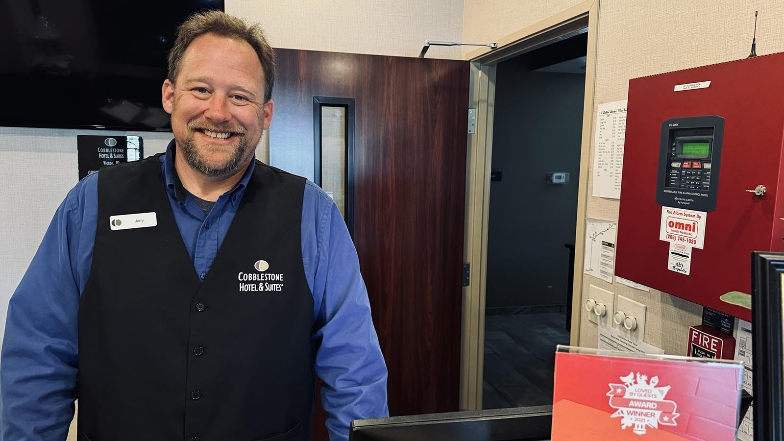 Jerry Anderson, the front desk clerk of Cobblestone Hotel & Suites in Victor, Idaho, plans a trip Friday to check out Reclamation Road, a secret route from the Idaho’s Teton Valley to Jackson, Wyoming.