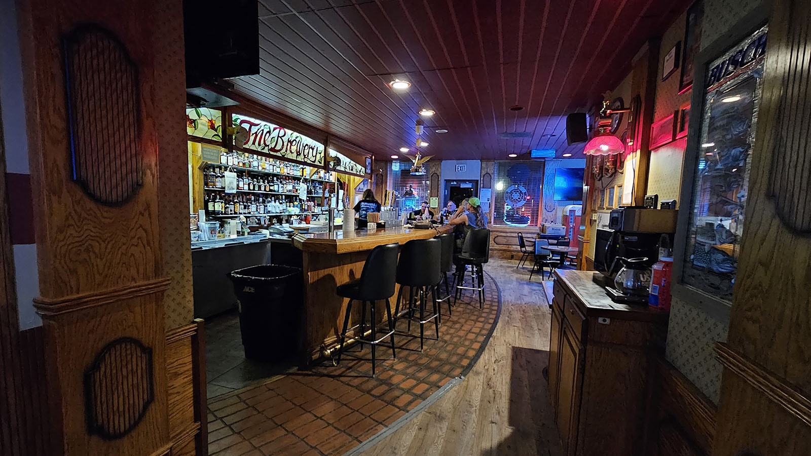 Inside The Brewery, a bar in Green River that's 124 years old.