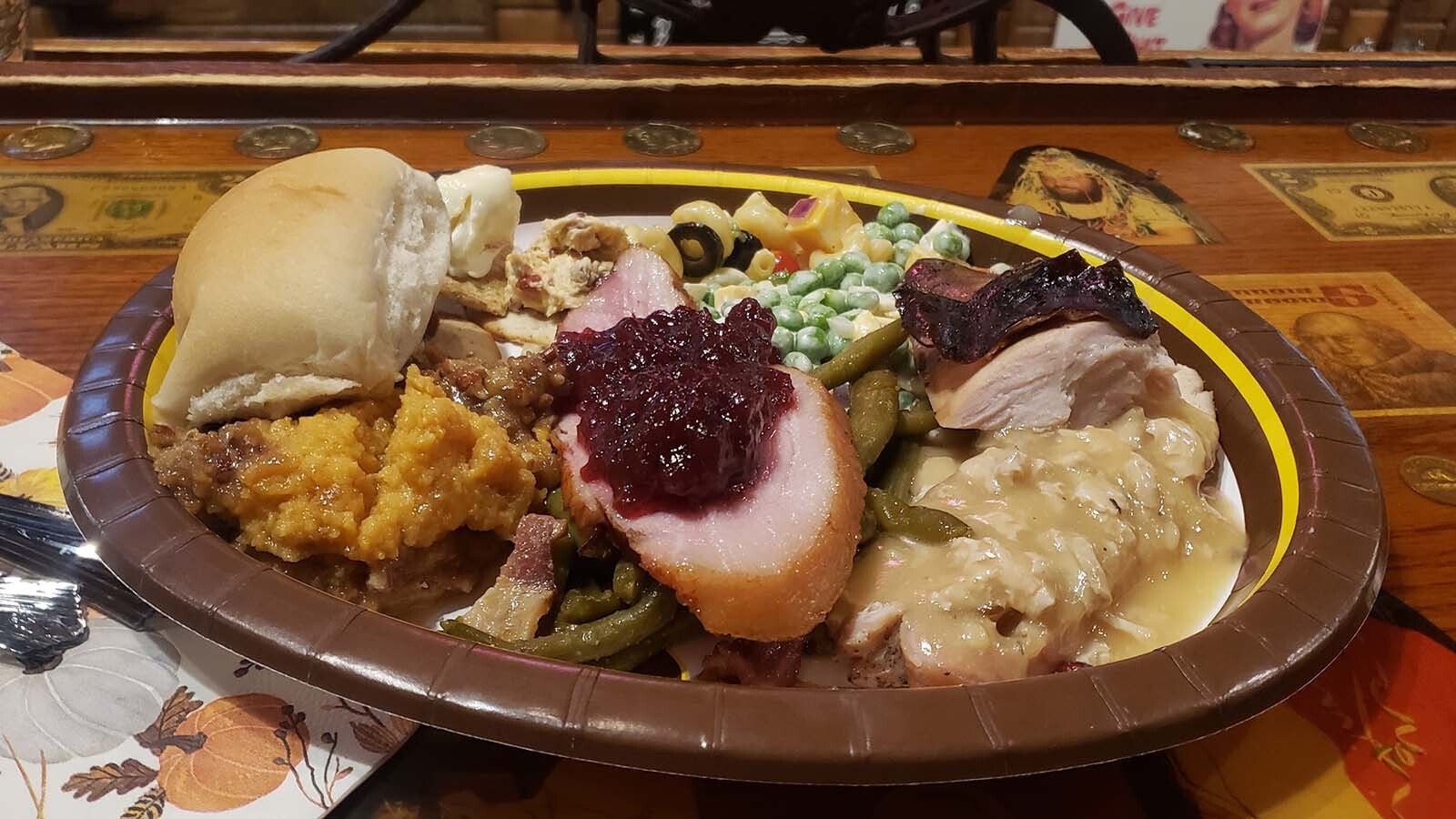 A Thanksgiving potluck is held each year at the Bunkhouse, and everyone in Happy Valley is invited to attend.