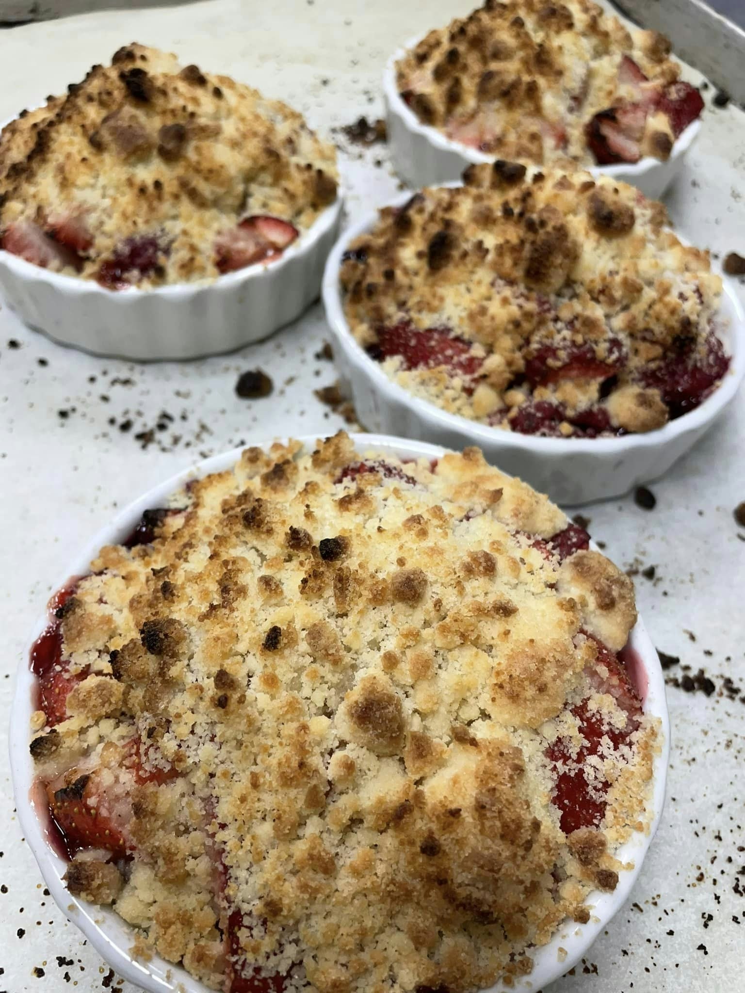 Cranberry apple cobler.