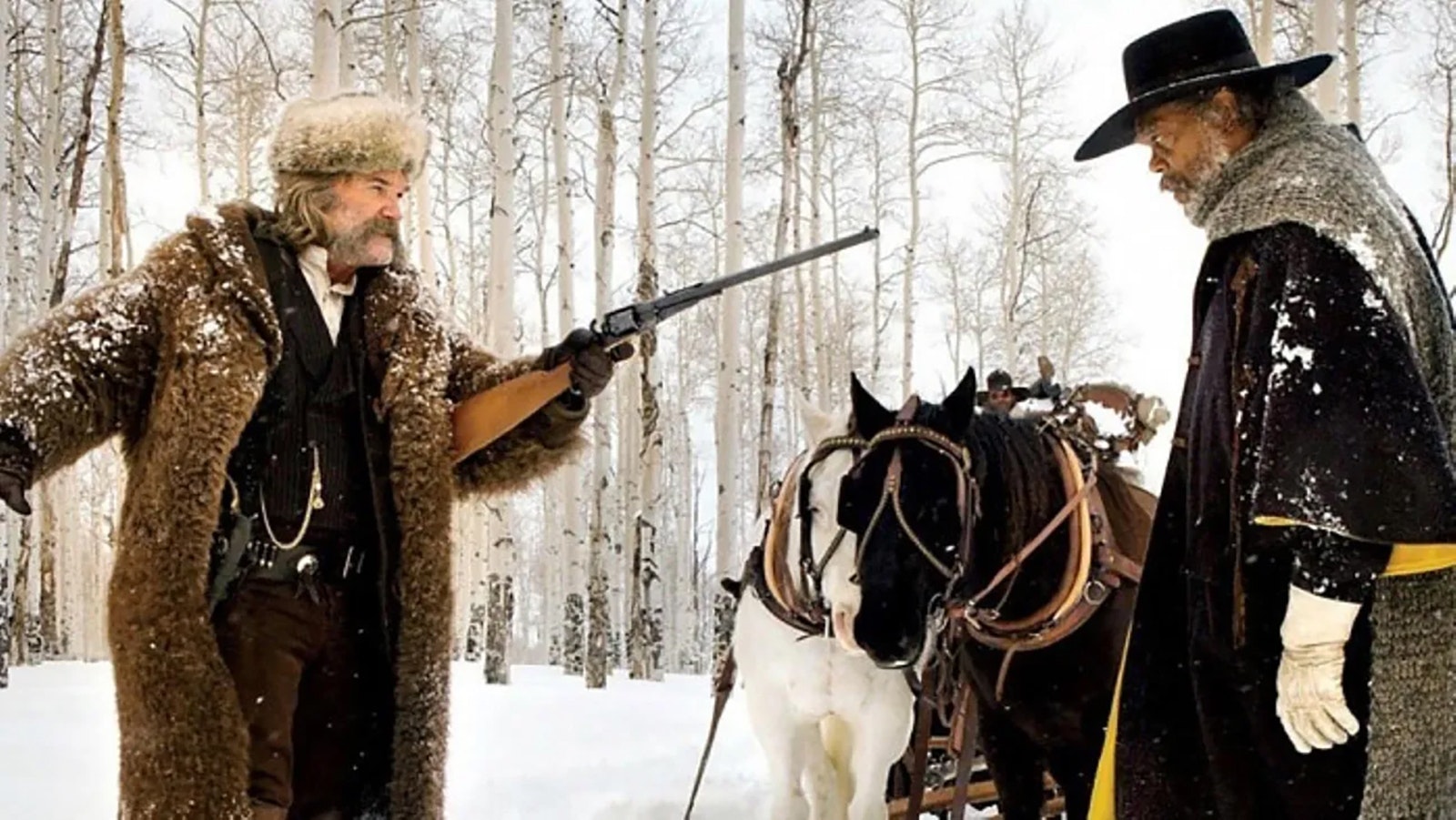 The unique and authentic buffalo hide coats worn by actors in "The Hateful Eight" were made by Merlin Heinze at Merlin's Hide Out in Thermopolis, Wyoming.