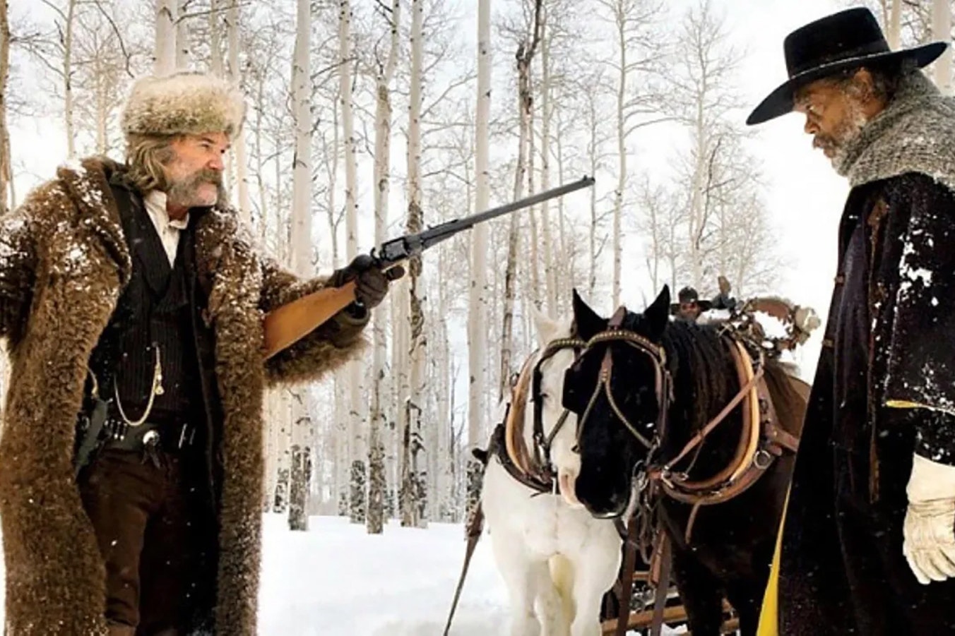 The unique and authentic buffalo hide coats worn by actors in "The Hateful Eight" were made by Merlin Heinze at Merlin's Hide Out in Thermopolis, Wyoming.