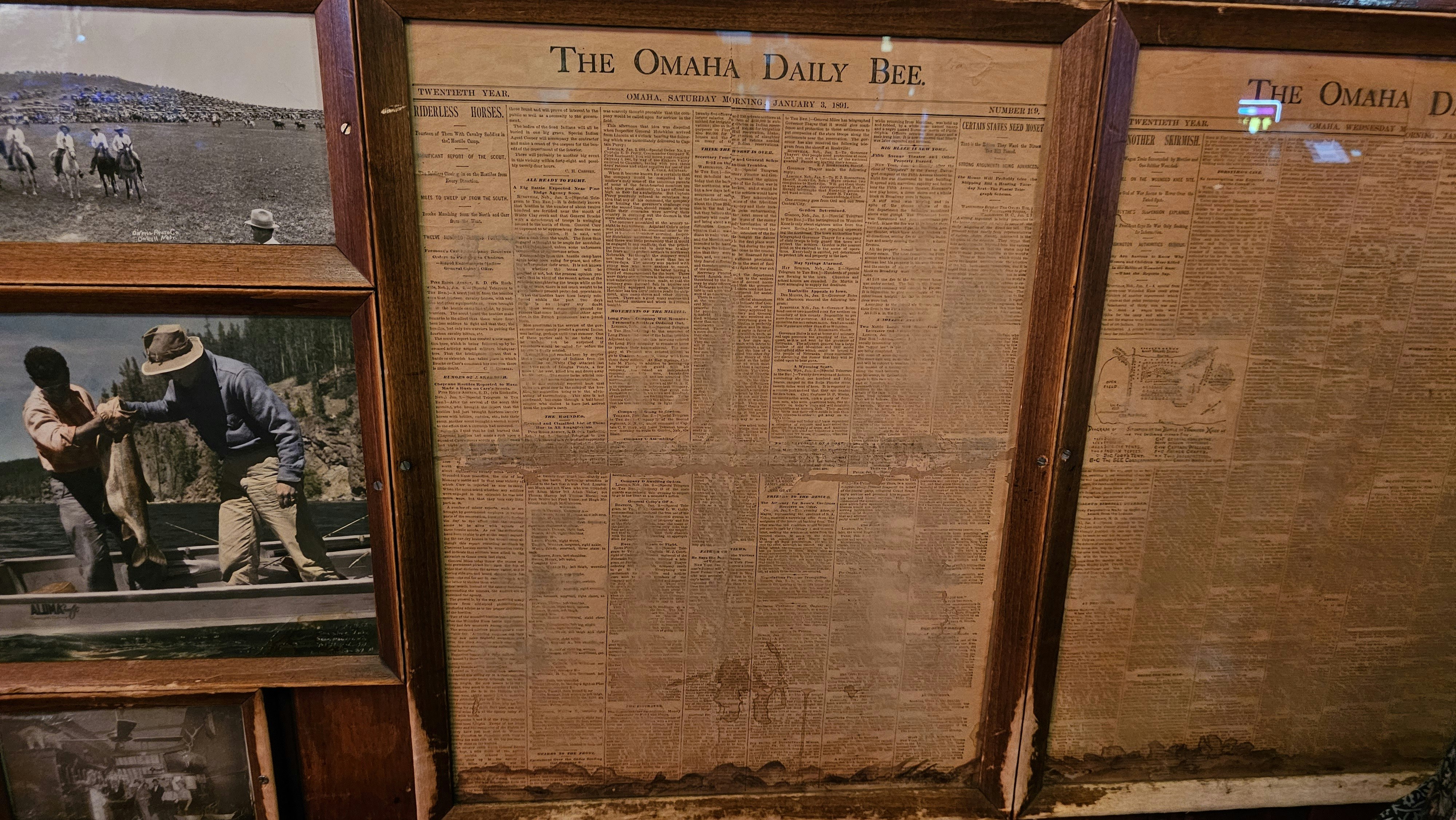 These newspapers date back to Custer's Last Stand, and include an account of the battle.