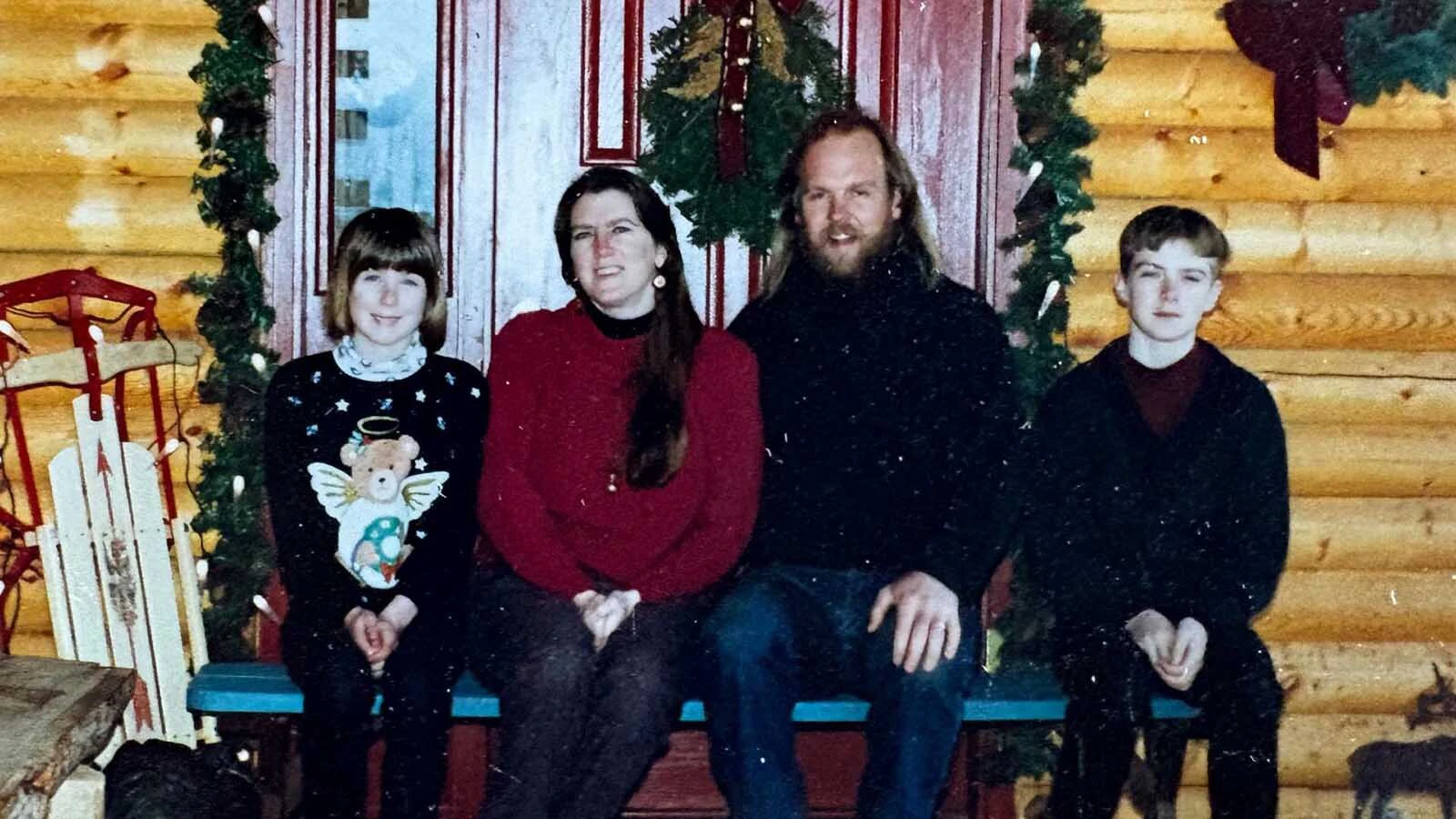 The Piersons at their home in Clark, Wyoming.