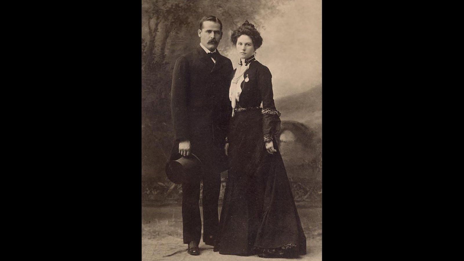 The Sundance Kid and Etta Place in 1901 before they took off for South America.