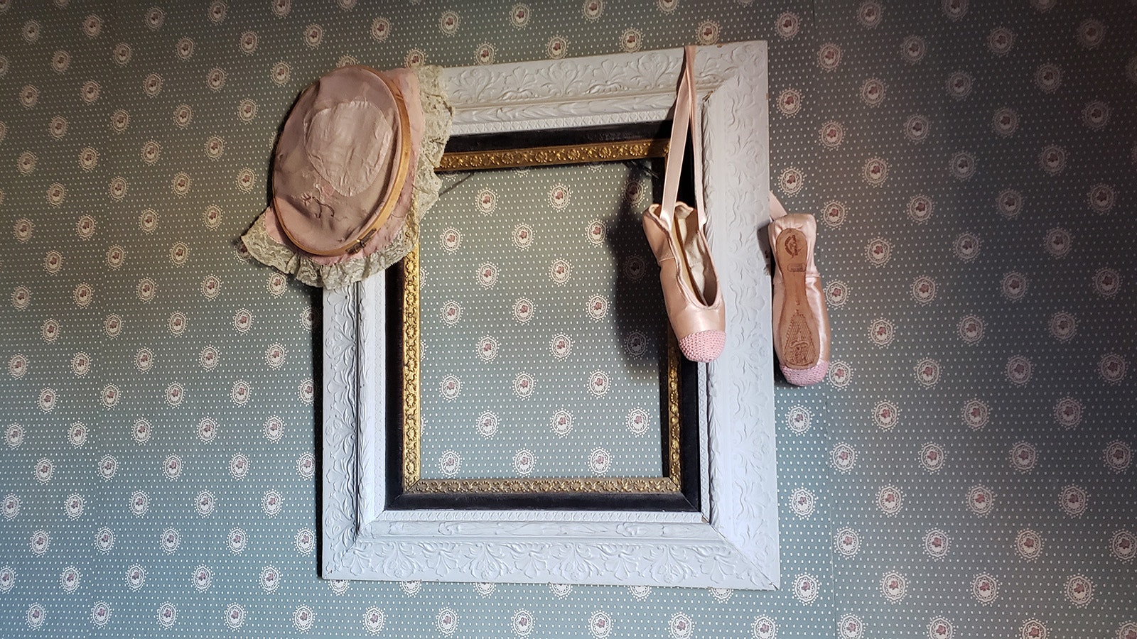 A ballerina motif in one of the guest rooms at The Virginian.